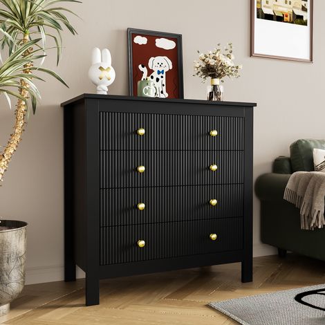 Buffet à chaussures et coiffeuse 2-en-1, meuble de rangement avec portes, poignées dorées, finition élégante, idéal pour entrée ou salon, modèle WF325795BAA (1/5)