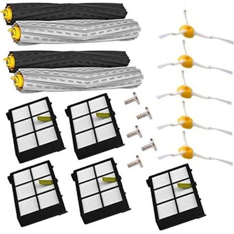 Kit Accessoires Roomba - Extracteurs AeroForce - Filtres Hepa - Brosses Latérales - Pour Series 800 900 - 2 Paires 5 Pièces 5 Pièces (1/4)
