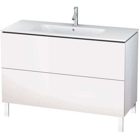 Duravit L-Cube mueble bajo lavabo, vertical, 2 extraíbles,