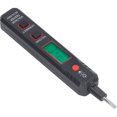 (Modèle fournisseur : AN89) Testeur de tension 12 V-300 V sans contact et avec contact, testeur de tension NCV, testeur de phase/neutre, testeur électrique avec écran LCD, alarme sonore, détecteur de  (1/5)