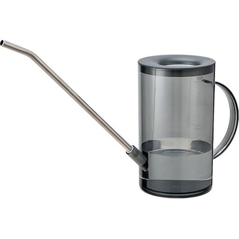 1 pièce arrosoir long bec, verseur précis pour plantes d'intérieur, 1 L, transparent avec repères de mesure, idéal pour bonsaïs et suspensions (1/5)