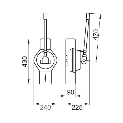 Handmembranpumpe mit Schlauch und Schlauchschellen