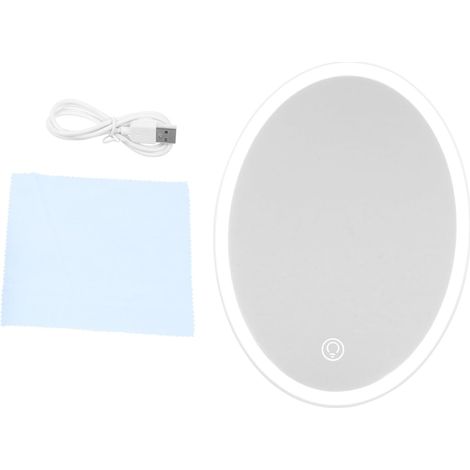 Miroir LED Tactile - Miroir De Maquillage De Table - Chargement USB - Compact Et Facile À Déplacer - Idéal pour Une Utilisation en Intérieur (1/5)