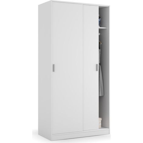 Armario 2 puertas correderas 100 blanco (1/3)