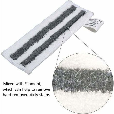 Karcher Easyfix SC2 SC3 SC4 SC5 Bonnettes Microfibre Lingettes Serpillière Chiffons Brosses à Buse Ronde pour Nettoyeur Vapeur Piè (1/4)