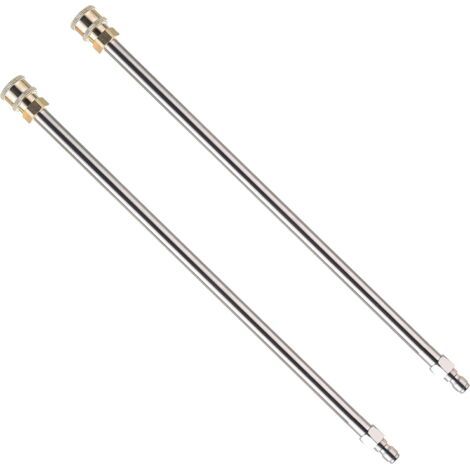 VURAHOME - Baguette d'extension pour laveuse à pression, lance de remplacement pour laveuse à pression de 17 pouces, connexion rapide 1/4, 2 pièces (1/5)