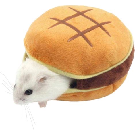 Hamster-Warmbett im Hamburger-Design für Kleintierkäfigzubehör