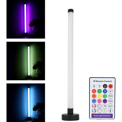 Lampada da terra angolare a LED, lampada da terra RGBW per soggiorno con controllo tramite app e telecomando, 16 milioni di colori, lampada d'atmosfera moderna per soggiorno, spina UK 100-240V (1/5)