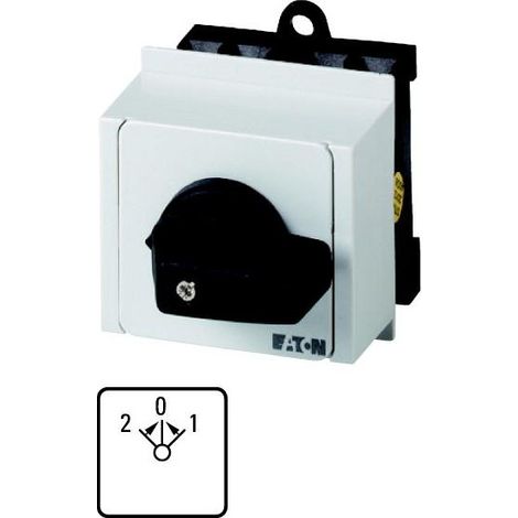 Commut. cont.: 6 retour en position 1 et 2 20A à rappel encastré IVS 000079198 EATON T0-3-15394/IVS