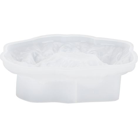 Moule en silicone pour cendrier en résine époxy cristal à faire soi-même, décor de table ou de maison sur le thème de la montagne (60-567 L)
