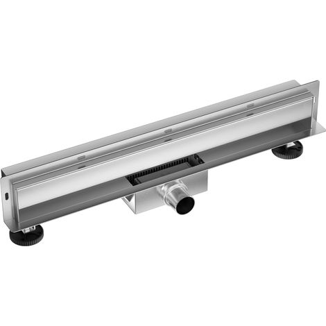 W-drain Next 2 en 1 - 70 cm - Caniveau linéaire - Acier inoxydable - Double face