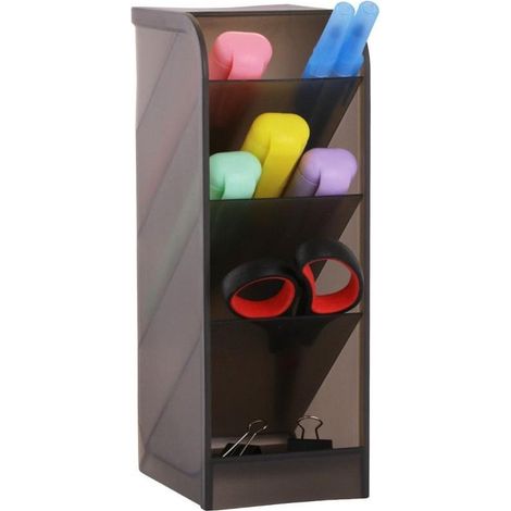 Multifunktionaler Schreibtisch-Organizer aus Kunststoff, 7,4 x 20,3 x 9 cm, CB18CZ (1/3)