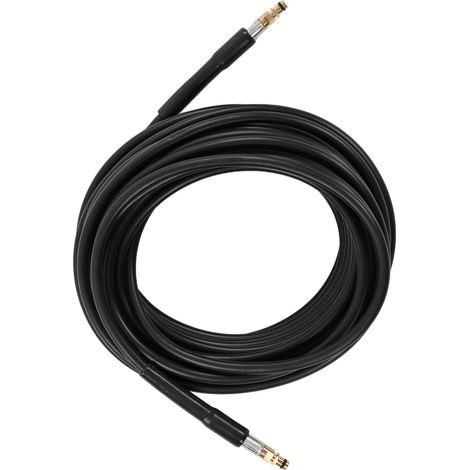 Tuyau haute pression 5800psi 16,3m flexible caoutchouc robuste pour jardin, voiture, sol extérieur avec raccord cuivre (1/5)