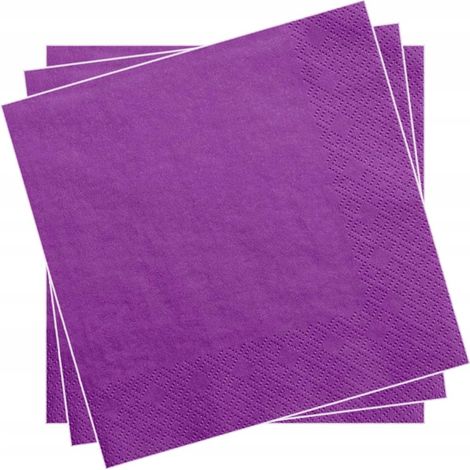 Tovaglioli a 3 veli, 20 pezzi, colore viola (violetto scuro) (1/2)