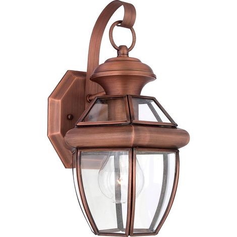 Applique extérieure 1xE27 cuivre vieilli Newbury Quoizel IP44