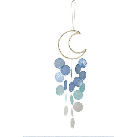 Carillon éolien bleu pour l'extérieur, cadeau de plage, décoration intérieure et extérieure pour la maison et le jardin. (1/5)