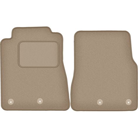 Tapis de sol avant pour : Ford Mustang MK5 FL coupé (2011-2014) beige