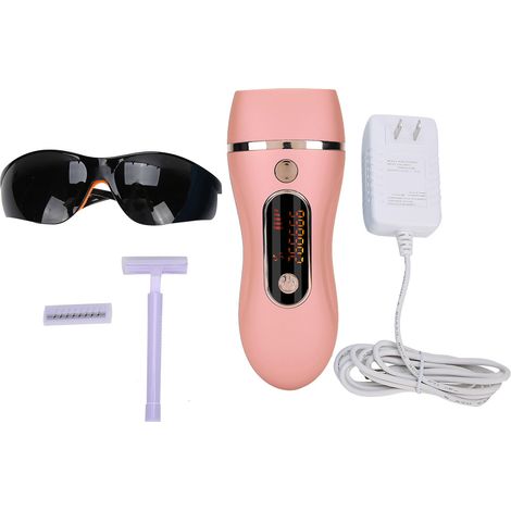 Épilateur Flash IPL 990 000 impulsions, machine professionnelle pour visage et corps à domicile, prise US 110-240V (Rose) (1/5)