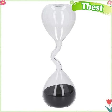 Tbest Minuterie en verre de sablier Sablier, Sablier Décoratif pour la Maison, la Cuisine, le Restaurant, le Bureau, la jeux cube (1/5)