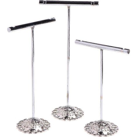 Ensemble de 3 présentoirs en forme de T pour boucles d'oreilles, destinés aux salons professionnels. (1/5)
