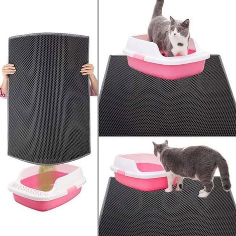 Bac à Litière - - Grande Taille - Double Couche - Imperméable - Lavable ENEVAOCT (1/4)