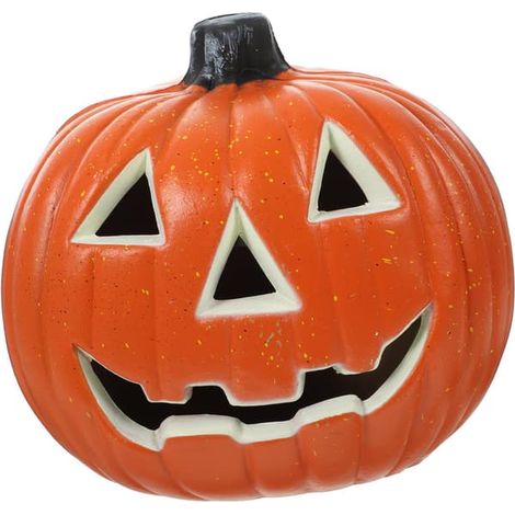 Lanterne d'extérieur Jack-O-Lantern pour Halloween - Lampe citrouille rouge lumineuse, lanterne creuse pour décorer le jardin et la fête d'Halloween (1/5)
