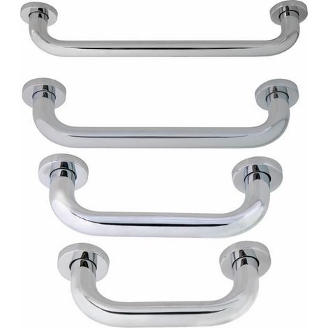 MANIGLIONE DI SOSTEGNO 19x9x6 cm - PER BAGNO IN ACCIAIO INOX DIRITTO "AQUA" MAURER