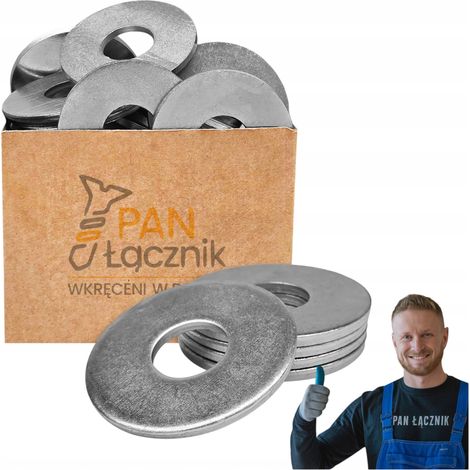 Rondelles Larges Pan Łącznik, M20, Zinguées, Pour Fixation Renforcée, Sac 1 kg (1/5)