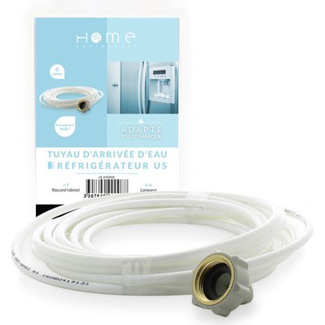 Home Equipement – Tuyau d'alimentation d'eau pour réfrigérateur US 6m – Compatible avec modèles Daewoo, Kenmore, LG – Pièce détachée essentielle