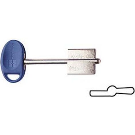 5PZ CHIAVI ORIGINALI MOTTURA DOPPIA MAPPA 92187 - (92187BLUC)