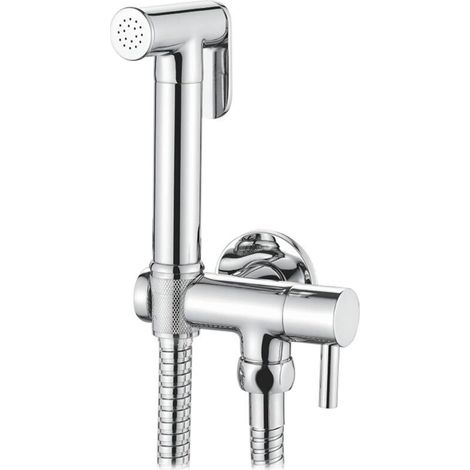WC Set avec, Flexible, Support, Douchette, Chromé, Argent (1/4)