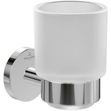 Villeroy & Boch Elements Tender - Zahnputzbecher, Glas/Chrom TVA15101800061 (1/3)