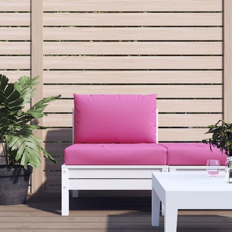 Coussins de palette 2 pcs,Coussin d’Assise,Dossier rose tissu Oxford VDVM344798 (1/5)