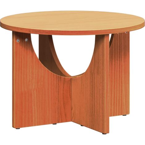 Maison Exclusive - Couchtisch Wachsbraun 50 x 50 x 35 cm Massivho