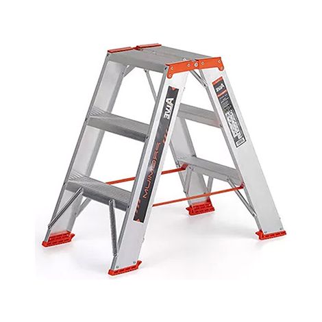 Escabeau double accès 2x5 marches - Hauteur max. de travail 2,57m - 94305