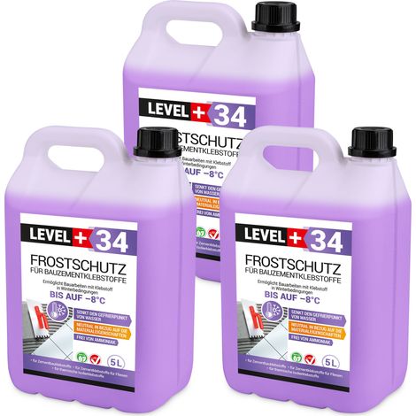 LEVEL+ Frostschutz für Bauzementklebstoffe Zementkleber Fliesenkleber L+34 - 15L (1/5)