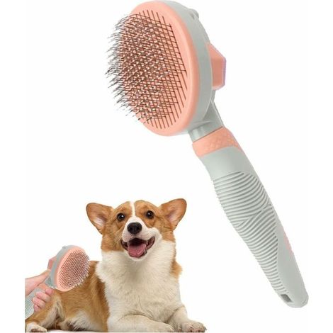 Grooming for animals company, Brush depilatory for dog and cat, Tool detangling under-poil to handle slip, brushes massage autonettoyantes for animals (1/5)