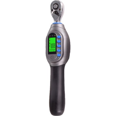 Clé dynamométrique électronique numérique avec alerte sonore et LED, 5 unités, 10 préréglages, mémoire de 500 données pour la réparation de vélos, motos et voitures EK2-020AN (1/5)