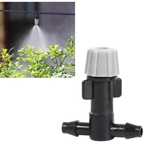 Sprühdüse, 20 T-Stücke und 20 Sprinklerdüsen, Bewässerungsdüsen, Gewächshaus-Wasserkühlungssystem, Sprinkler-Set für Haus- und Gartenbewässerung (1/5)