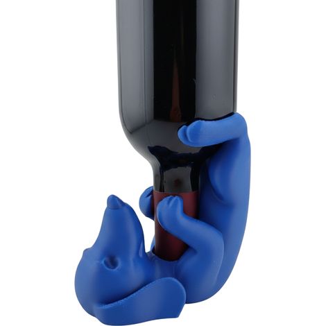 Porte-bouteilles teckel bleu, porte-bouteilles/porte-huiles, décoration de cuisine