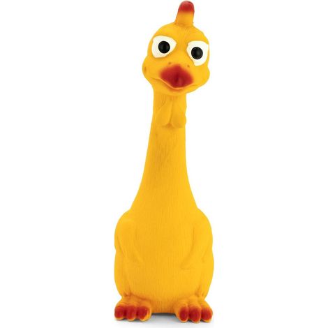 Gioco per cani pollo sonoro arancione 20,5 cm
