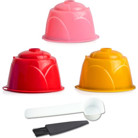 Cápsulas de café de PP recargables, juego de filtros reutilizables compatibles con las cafeteras de la serie DOLCE GUSTO.