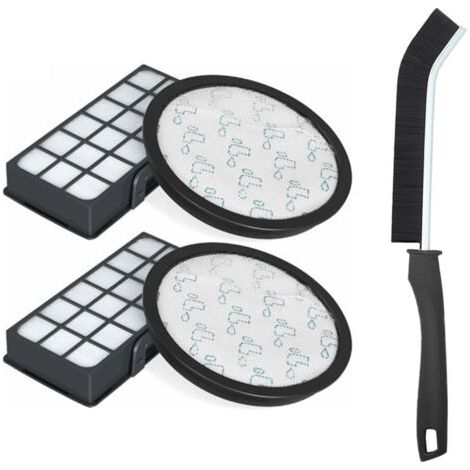 Lot de 2 Filtres HEPA pour Rowenta Silence Force Cyclonic 4AAAA RO7647EA RO7663EA RO7676EA RO7681EA (Modèle RO76xx) Aspirateurs, Filtre de Rechange Accessoires ZR903701 H246 Une brosse supplémentaire (1/5)