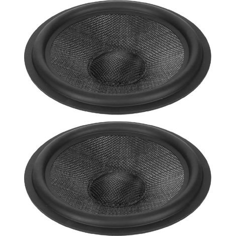 2 Pièces Membranes Subwoofer Papier, Diamètre 1,4 Pouce, Surround Caoutchouc pour Enceinte 8 Pouces (1/5)