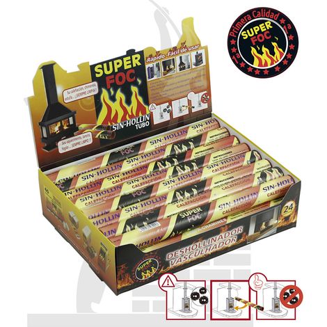 Tube Anti-suie Super Foc Nettoyant Cheminée Puissant - Super Foc