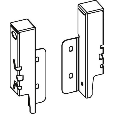 Set raccord HETTICH ArciTech pour paroi arrière blanc - 126 mm - 9149280