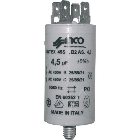 CONDENSATEUR 4 ΜF 400/450 V pour LAVE VAISSELLE CANDY -... (1/2)