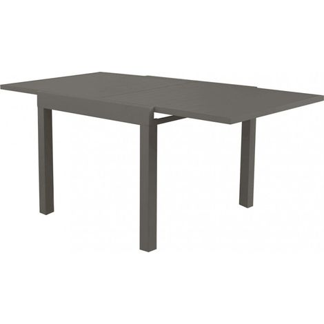 Tavolo Allungabile Hawaii 90/180x90x75 h cm in Alluminio Taupe (1/5)