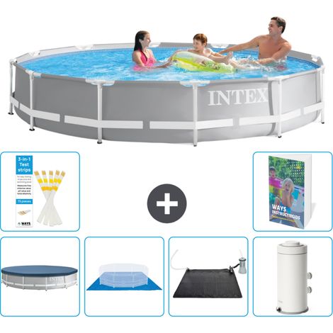 Prism Frame Pool Rund - 366x76 cm - 7-teilig S92