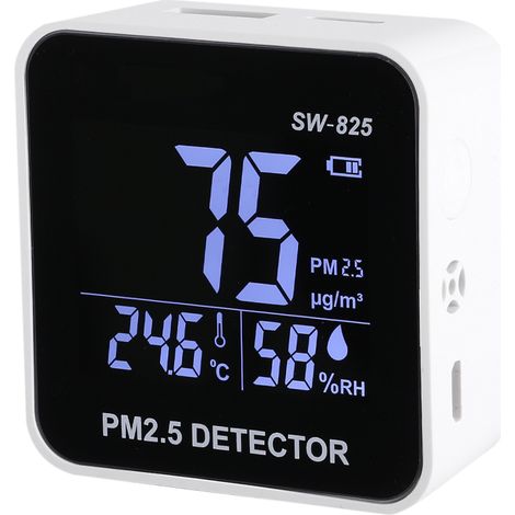 SNDWAY Digital LED Air Quality Monitor PM2.5 Détecteur Température Humidité Mètre (1/5)